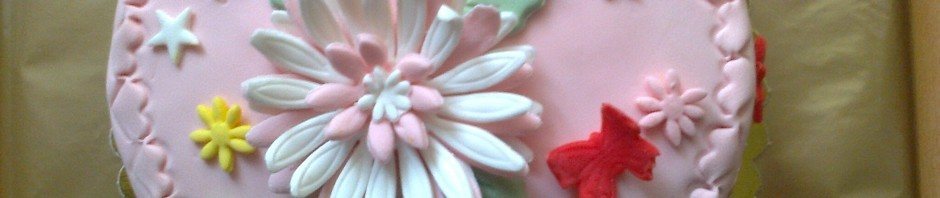 Papatyalı çiçek pasta